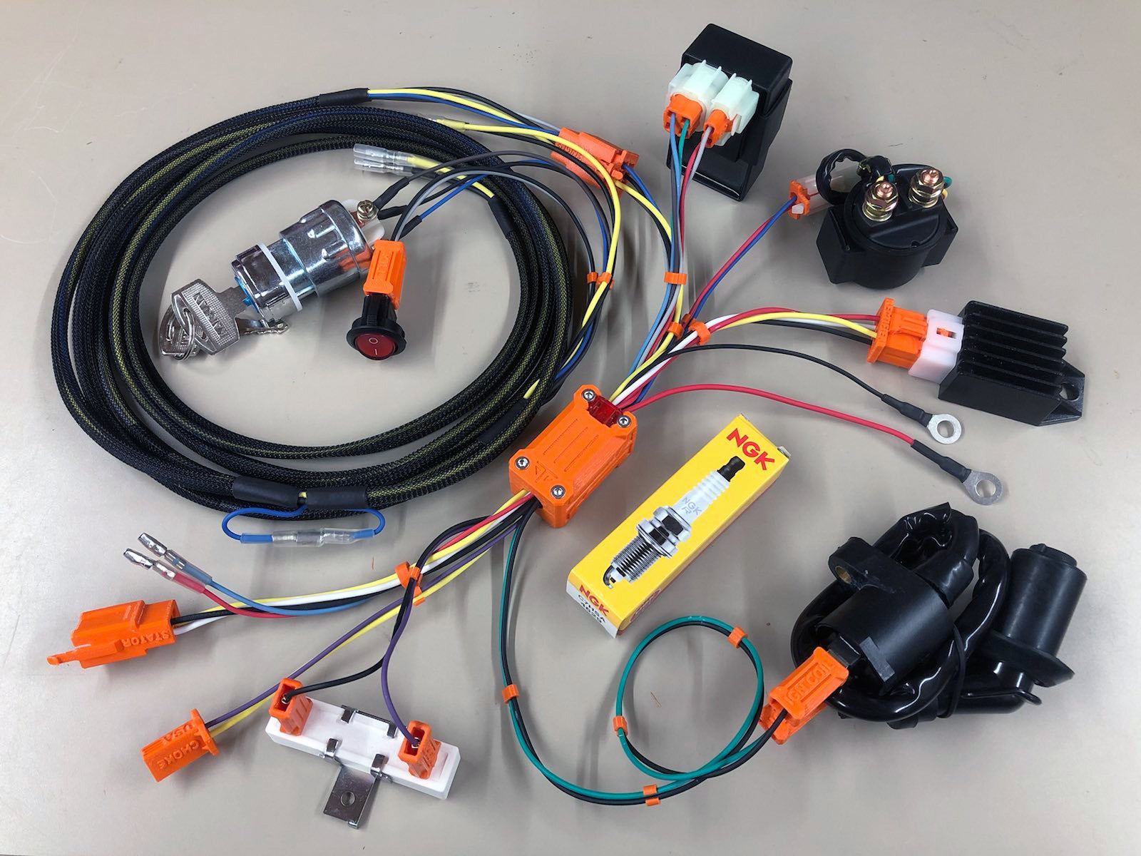 Over Under Start/Kill Switch - rewired to plug into your late model KTM