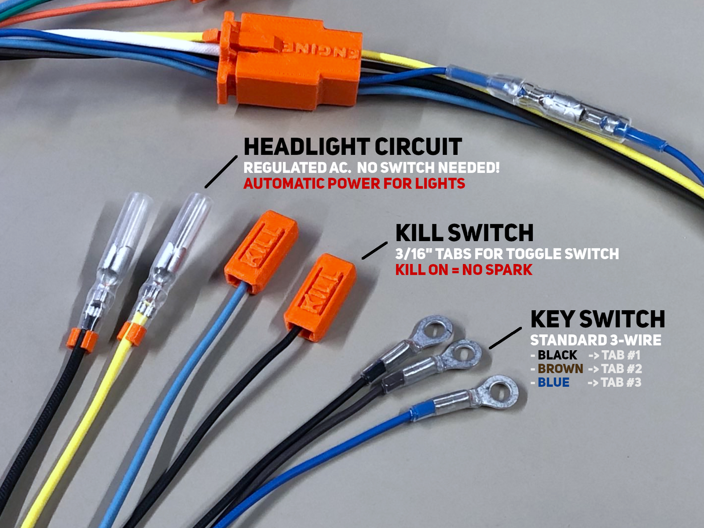 USA ACE Maxxam 150 2R Go Kart Wiring Harness (Upgraded AC+ Version 4)