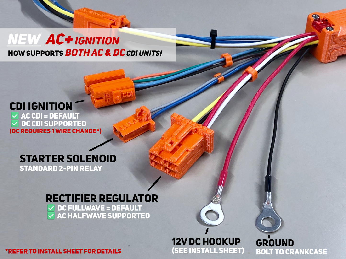 USA ACE Maxxam 150 2R Go Kart Wiring Harness (Upgraded AC+ Version 4)